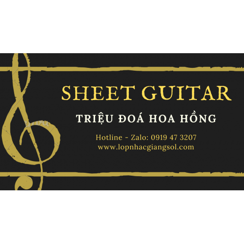 Sheet Triệu Đóa Hoa Hồng Guitar Organ